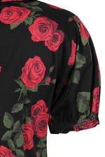 Lilly Roses Blouse in Black by Banned