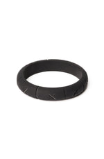 Midi Black Matte Bangle Bracelet by Splendette