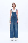 Wide Leg Denim Overalls by Bayeas