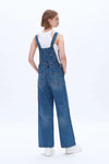 Wide Leg Denim Overalls by Bayeas