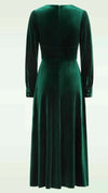 Green Velvet Balia Midi Dress by Timeless London