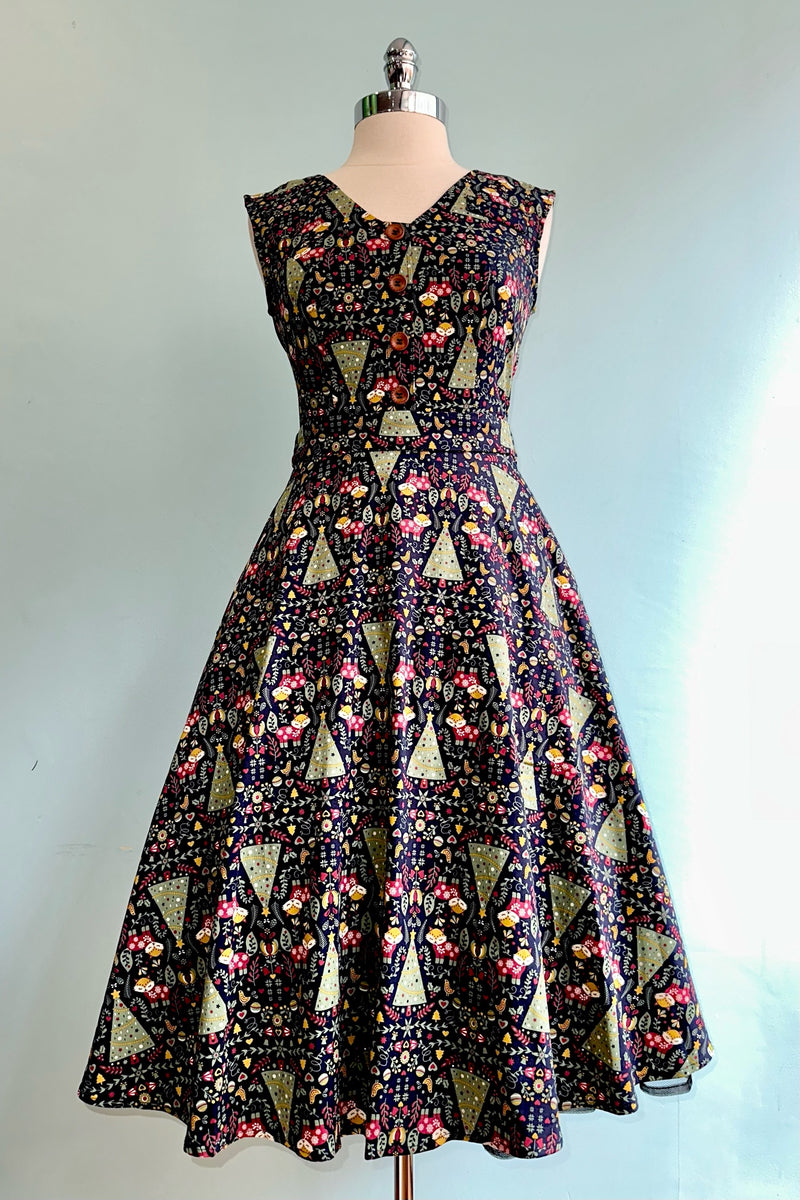 navy holiday dress Heritage Scandi Holiday Dress in Navy by Banned – Modern Millie