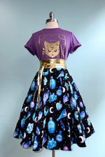 Purple and Gold THE CAT T-Shirt Top by KIttees