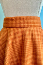 Spice Plaid Flannel Circle Skirt by Heart of Haute
