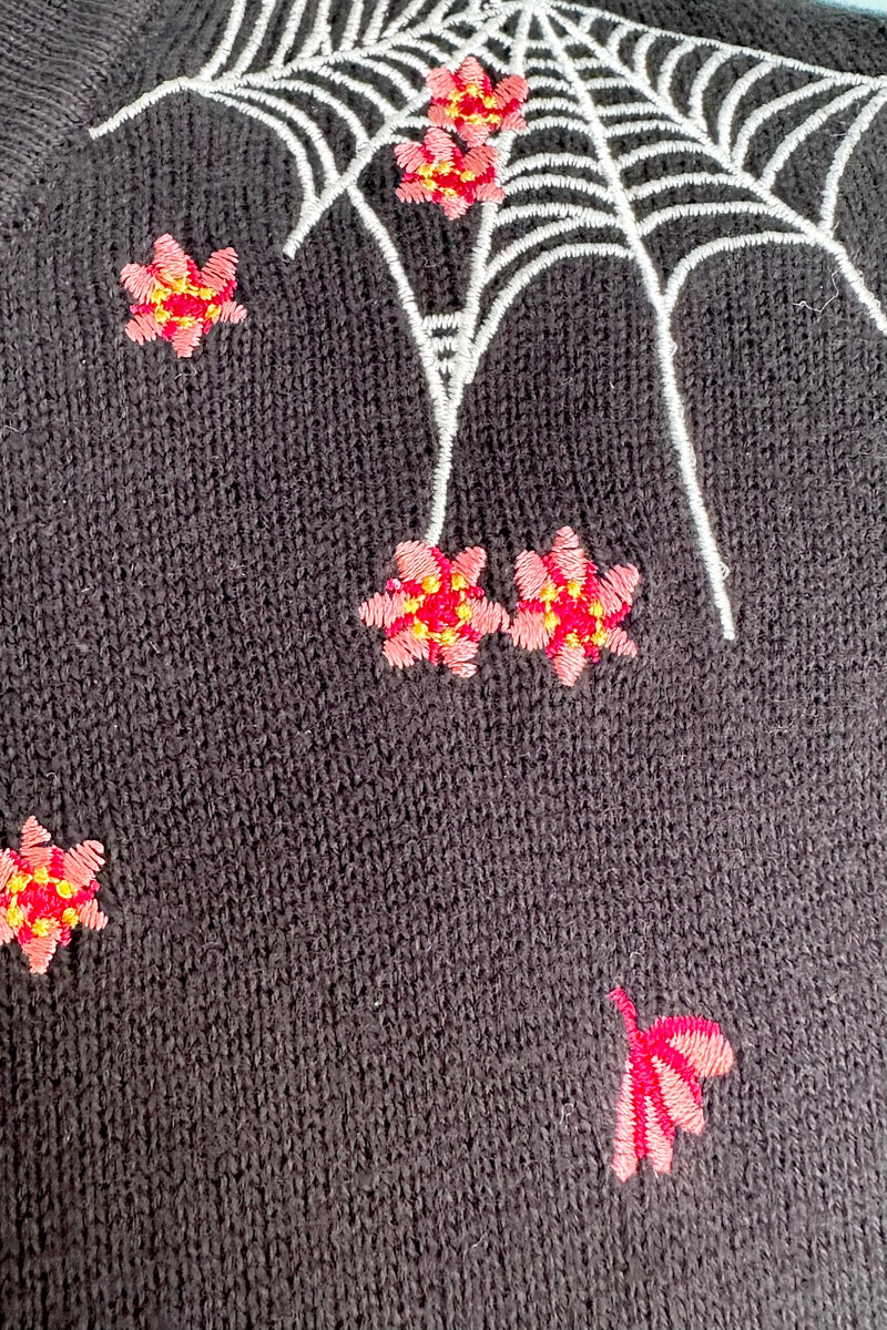 Spiderweb Blossom Mia Cardigan by Banned