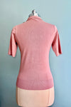 Blush Bow Collared Short Sleeve Sweater by Banned