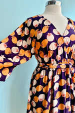 Purple Pomegranate Midi Dress by Compania Fantastica