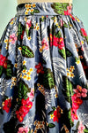 Tropical Oasis Button Front Full Skirt by Collectif