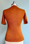 Rust Denise Elbow Length Top by Heart of Haute