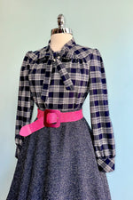 Jemima Tartan Blouse by Hearts & Roses London