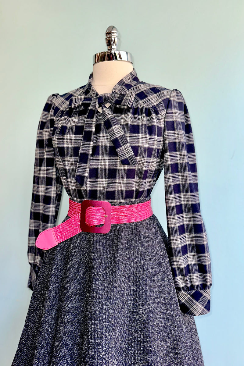 Jemima Tartan Blouse by Hearts & Roses London