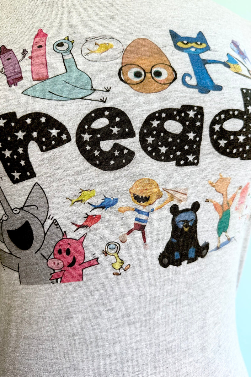 Kids Book Characters T-Shirt in Grey