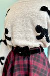 Bow Pullover Sweater in Oatmeal