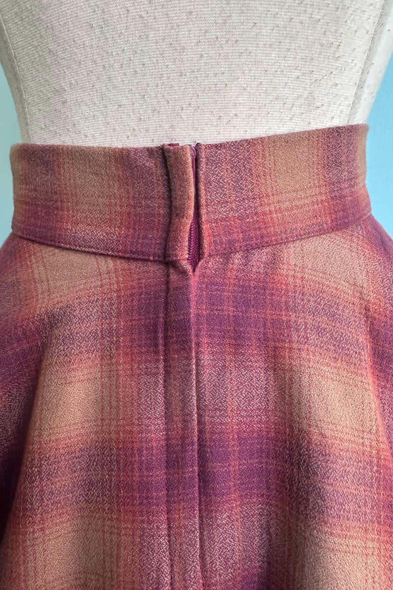 Autumn Plaid Flannel Circle Skirt by Heart of Haute