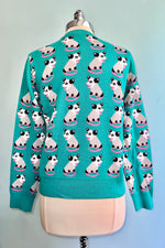 Turquoise Possum Sweater by Sesame the Opossum