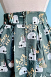 Skulls and Candles Doris Skirt in Green by Retrolicious
