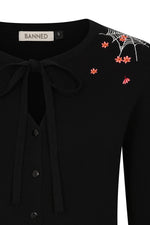 Spiderweb Blossom Mia Cardigan by Banned