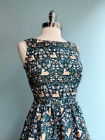 Sitting Deer Midi Dress by Retrolicious