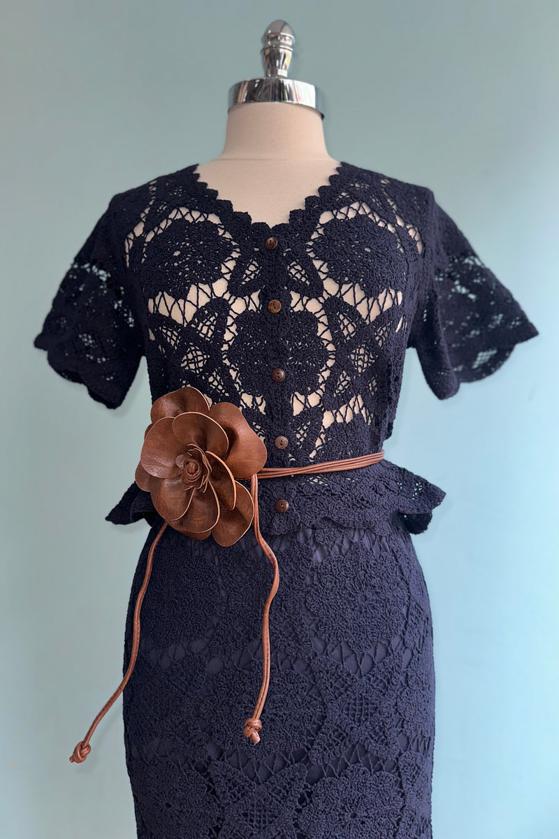 red halter neck lace dress Serilda Halter Necklace Trim Maxi Dress – Mara Blak main image 1