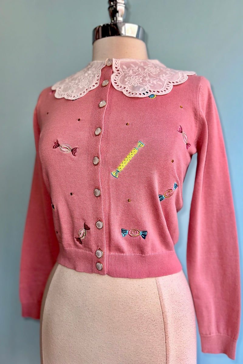 Candy Cardigan in Pink by Banned