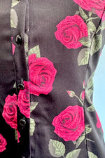 Lilly Roses Blouse in Black by Banned