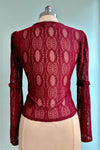 Burgundy Lace Rhea Top by Hell Bunny