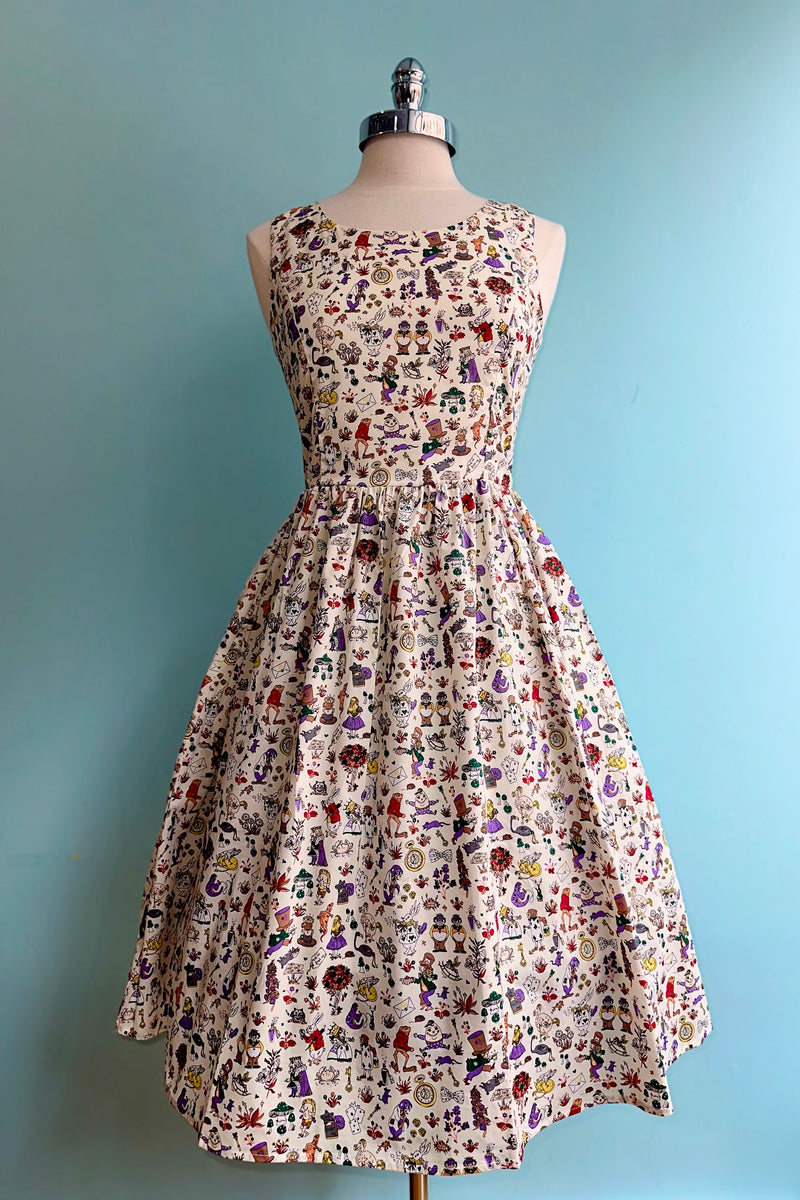 Alice in Wonderland Dress in White by Tulip B.