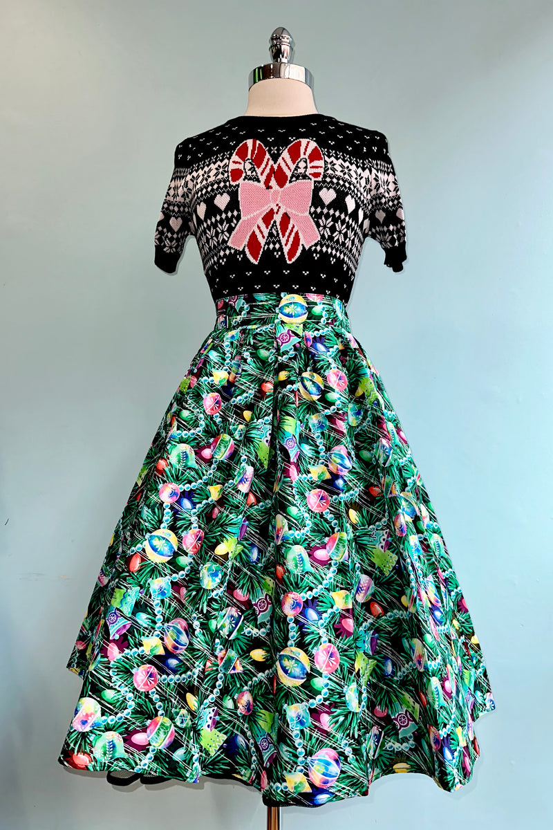 Holiday Ornaments Doris Skirt by Retrolicious