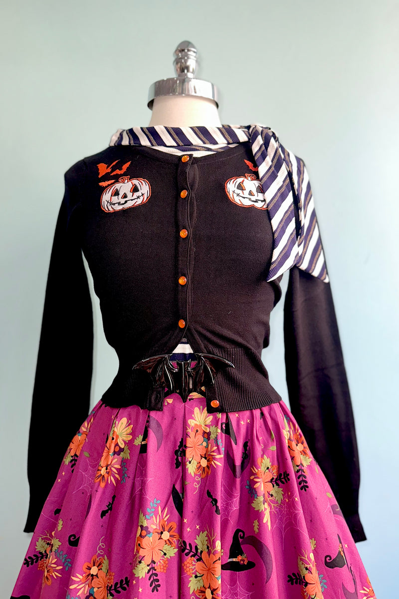 Hollow Cropped Cardigan by Hell Bunny