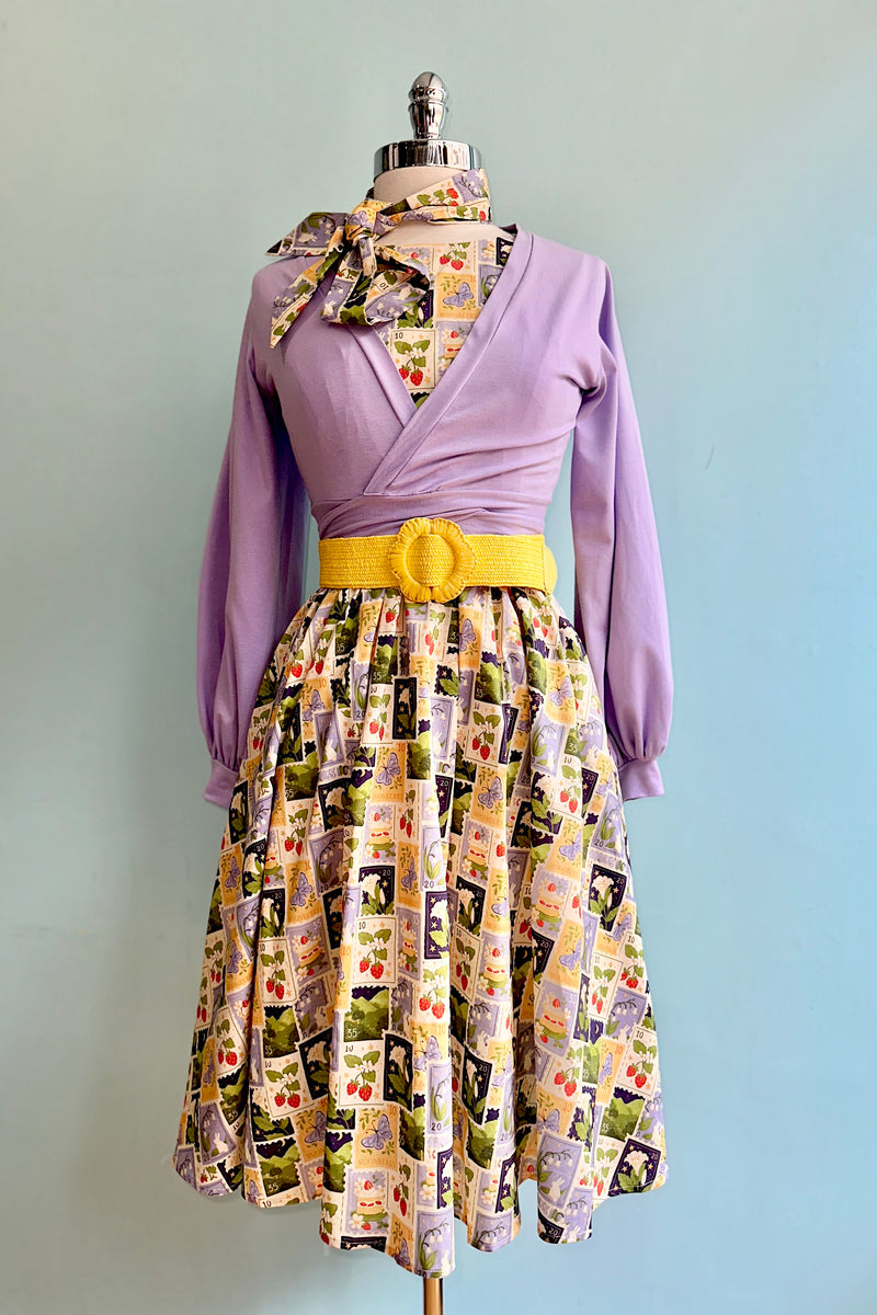Spring Stamps Dress by Tulip B.