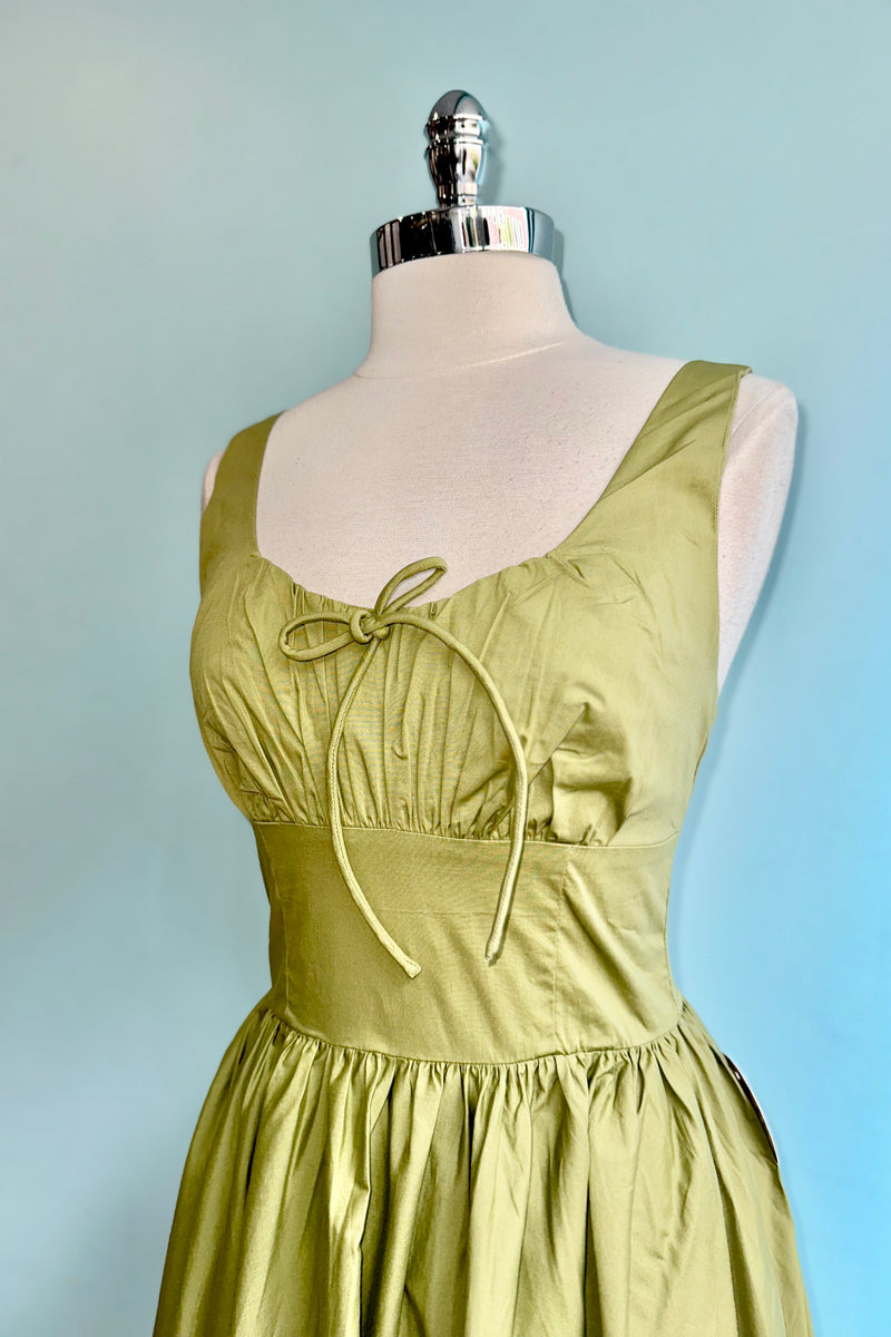 Sage Lolita Midi Dress by Timeless London