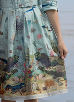 Blue Ocean Jellyfish Cynthia Dress by Palava X Natural History Museum