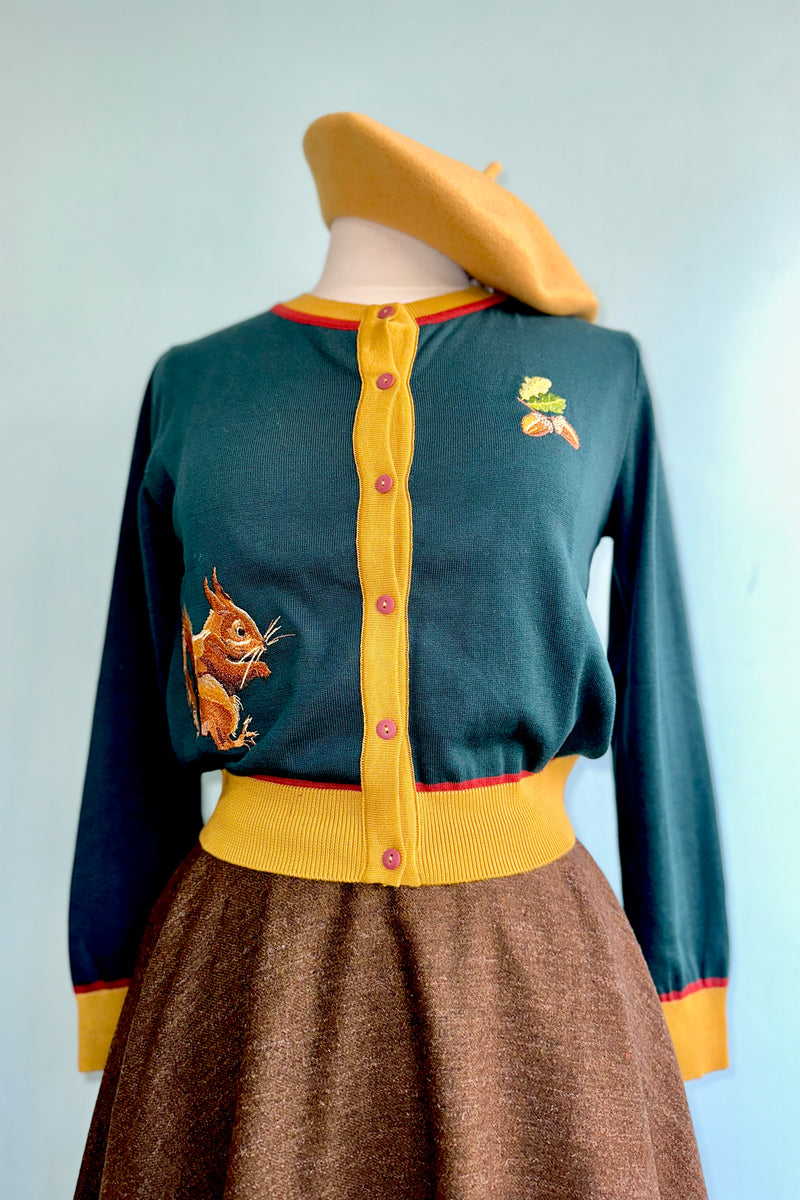 Teal Squirrel Vera Cardigan by Palava