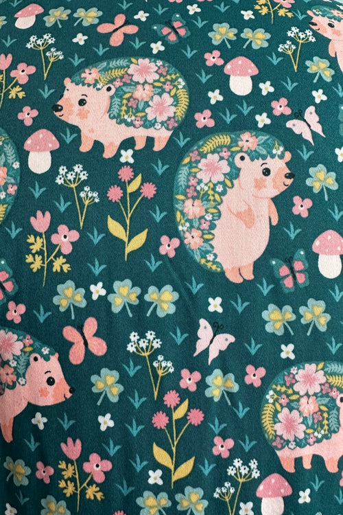 Hedgehogs Fold-Over Dress by Eva Rose
