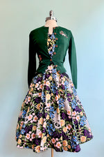 Raccoon and Floral Shirtdress
