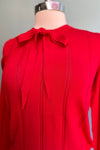 Red Shelly Knit Top by Hearts & Roses London