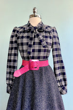 Jemima Tartan Blouse by Hearts & Roses London