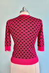 Heart Pullover Sweater in Raspberry Red by Voodoo Vixen