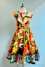 Village Sunrise Frill Front Dress by Love Your Look London