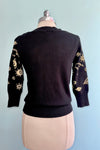 Black and Gold Celestial Pullover Sweater