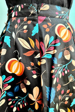 Pumpkins and Leaves Full Skirt by Eva Rose
