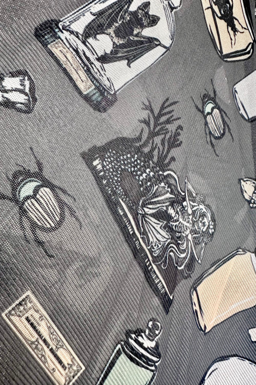 Rare Specimens Crop Mesh Top by The Oblong Box Shop