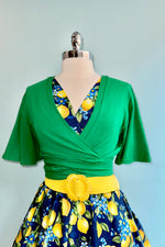 Navy Lemons Greta Dress by Retrolicious