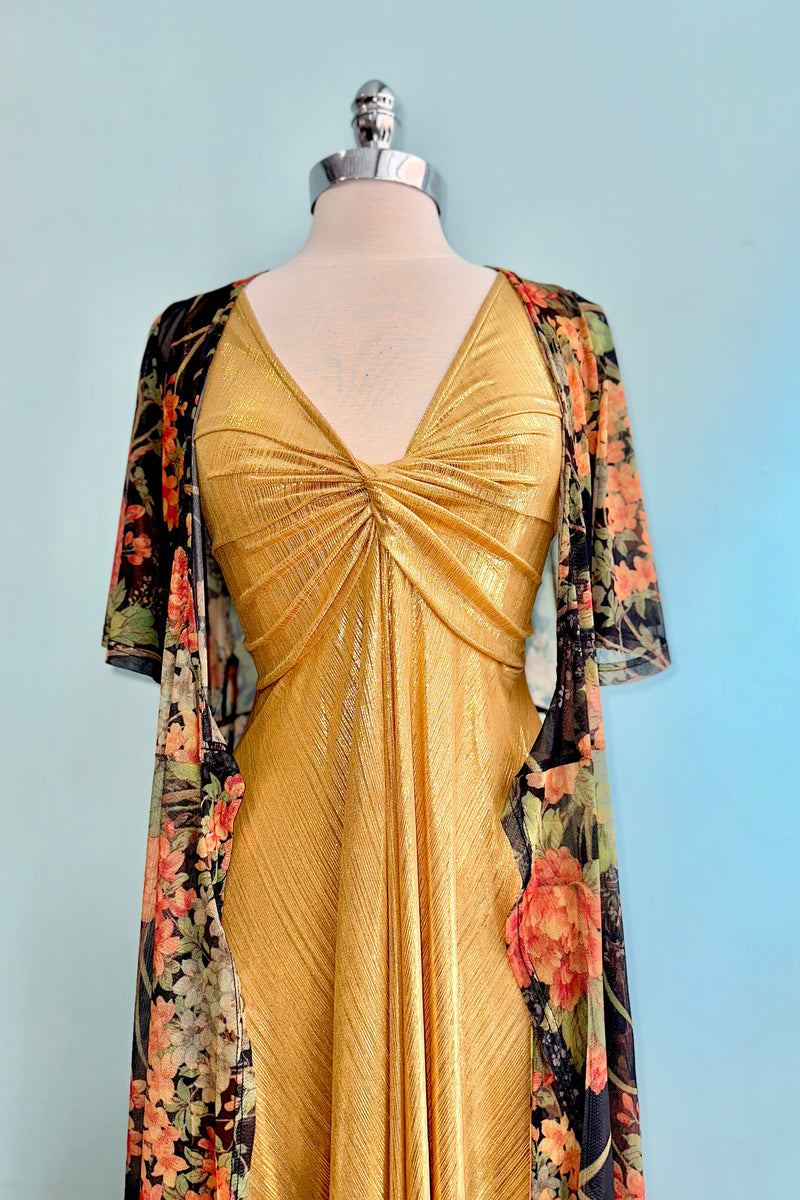 Siren Gold Metallic Dress by Wax Poetic – Modern Millie