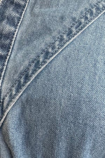 Denim Tiered Button Down Maxi Dress
