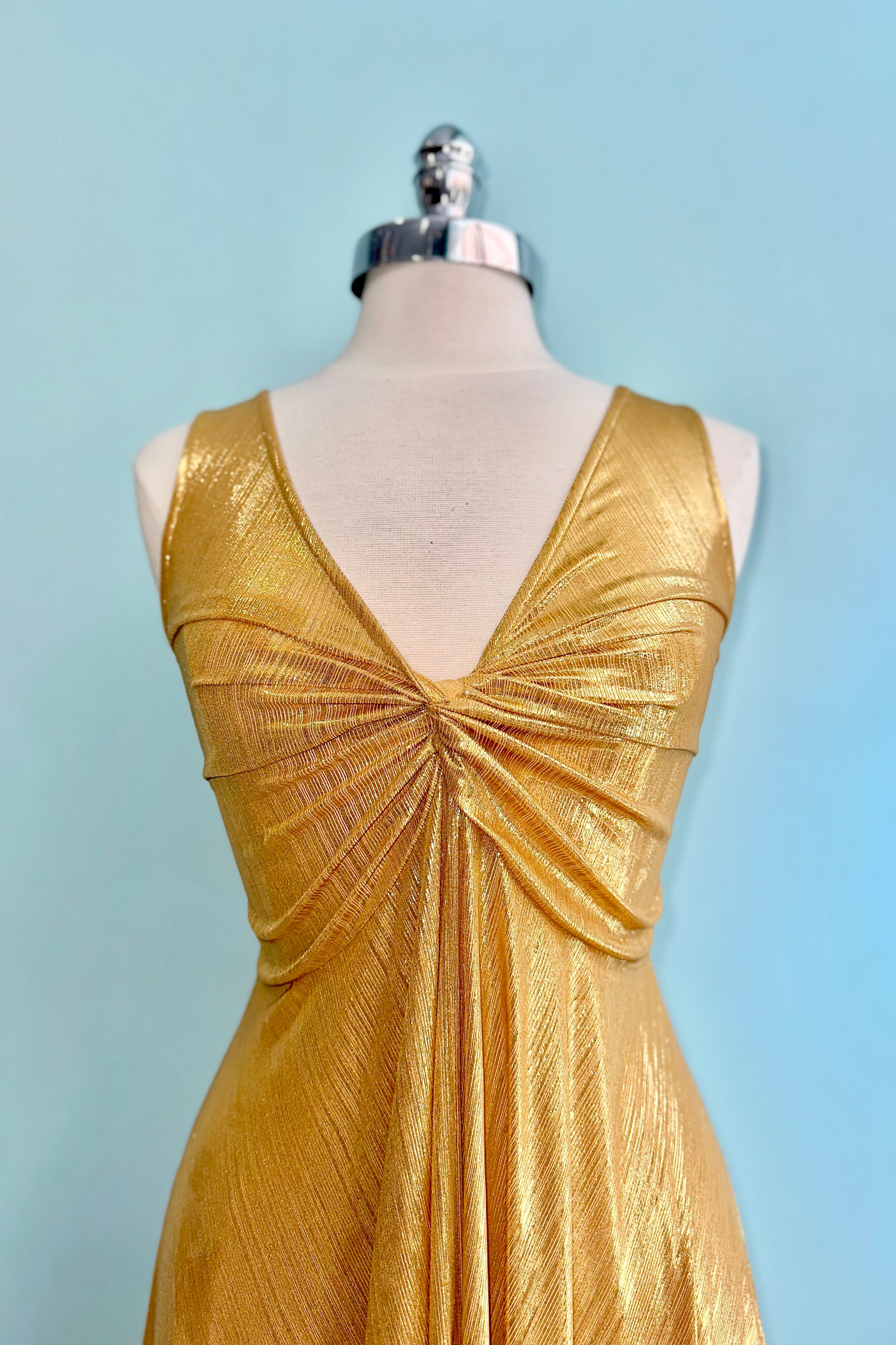 Siren Gold Metallic Dress by Wax Poetic Modern Millie Siren Gold Metallic Dress by Wax Poetic Modern Millie