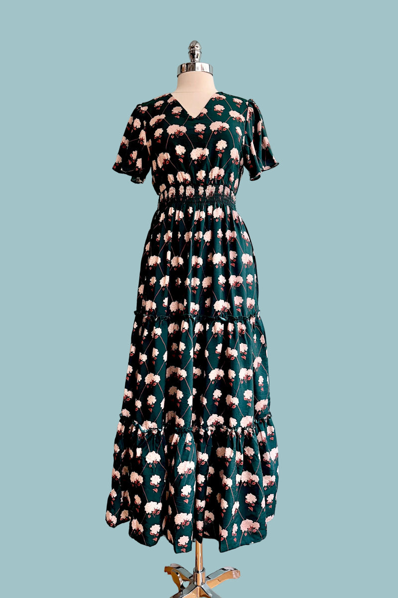 Wild Hydrangea Blossom Eden Maxi Dress – Modern Millie
