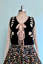 Beige Mock Neck Top with Bows by Lili Sidonio