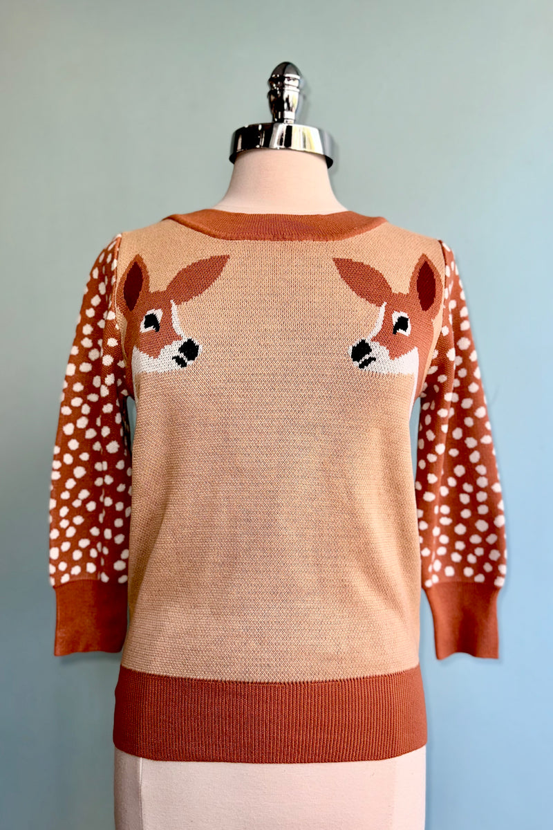 Deer Pullover Sweater