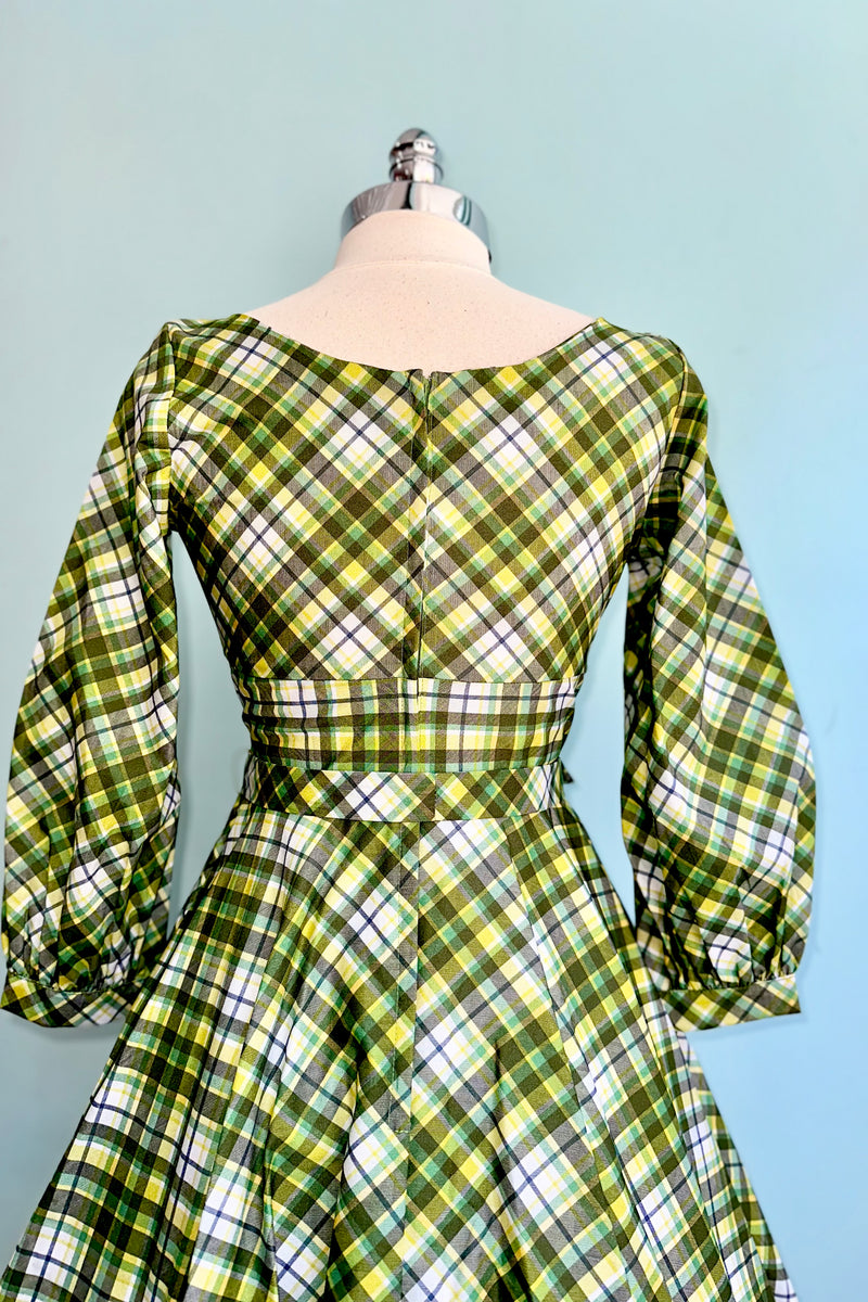 Green Plaid Jeanette Dress by Heart of Haute – Modern Millie